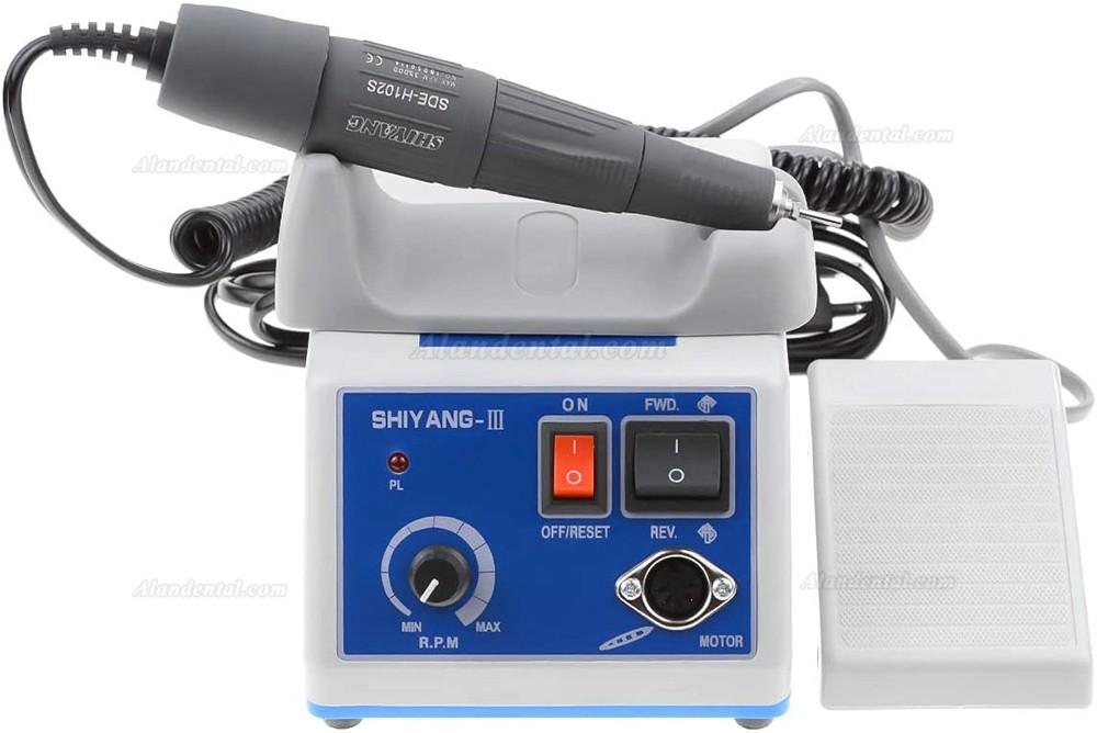 Shiyang Electric Micromotor Polish N3+35K RPM Handpiece+10 Bur Drill